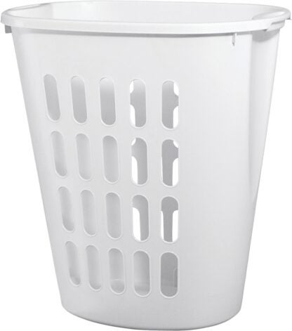 Sterilite 12568006 Open Laundry Hamper, 2.3 bu Capacity, White, 14-3/8 in W, 21-7/8 in H, 21 in D Sells in Quantity of 6