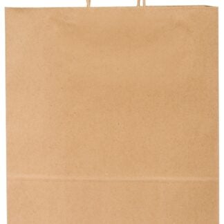 Duro Bag Dubl Life 87124 Shopping Bag, 10 in L, 5 in W, 13 in H, Kraft Paper, Brown