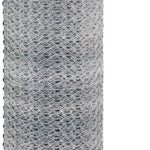 Rangemaster 6004 Poultry Net, 150 ft L, 60 in W, 20 Gauge, Hexagonal Mesh, 2 in Mesh, Steel