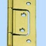 Onward 832BR Bi-Fold Hinge, Steel, Brass, Fixed Pin, 3/PK