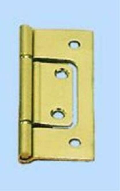 Onward 832BR Bi-Fold Hinge, Steel, Brass, Fixed Pin, 3/PK