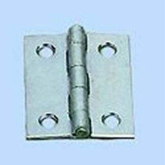 Onward 839BR Butt Hinge, 3 in H Frame Leaf, 3/32 in Thick Frame Leaf, Steel, Brass, Non-Removable Pin, 25 lb