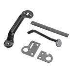 Onward 302FBR Thumb Latch, 6-15/16 in L, Steel, Black