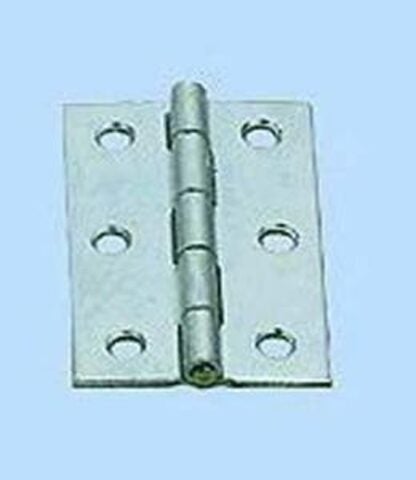 Onward 838XV Butt Hinge, 2-1/2 in H Frame Leaf, Steel, Zinc, Non-Removable Pin, Mortise Mounting, 18 lb