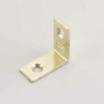 Onward 97B10R Corner Brace, 1/2 in W, 1 in H, Steel, Brass, 2 mm Thick Material