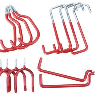 Onward 2270R Storage Hook Assortment, Steel, Red, Vinyl