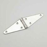 Onward 922SSBC Heavy-Duty Strap Hinge, 60.5 mm W Frame Leaf, 2.5 mm Thick Leaf, Stainless Steel, Fixed Pin, 40 lb