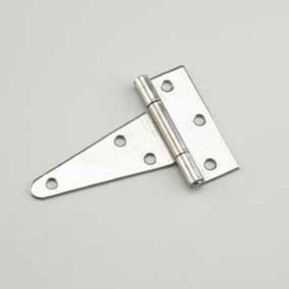 Onward 925SSBC Heavy-Duty T-Hinge, 87.5 mm H Frame Leaf, 2.5 mm Thick Frame Leaf, Stainless Steel, Fixed Pin, 22 lb