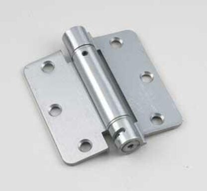 Onward 52821NBR Spring Hinge, 44.5 mm W Frame Leaf, 88.8 mm H Frame Leaf, Steel, Nickel, Non-Removable Pin, 30 lb