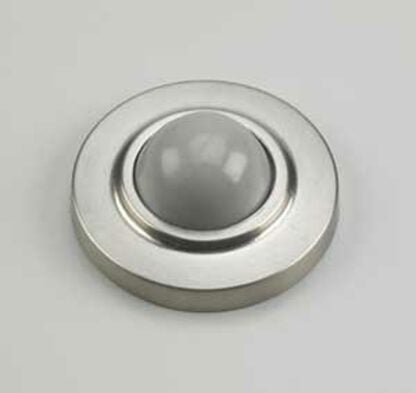 Onward 220NBV Door Stop, 2-1/2 in Dia Base, 7/8 in Projection, Metal, Brushed Nickel