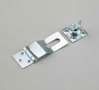 Onward 329XR Safety Hasp, 4.85 in L, 1-1/2 in W, Steel, Zinc, Swivel Staple