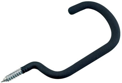 Onward 22525BC Heavy-Duty Bicycle Hook, 120 lb, Steel, Black, Vinyl Sells in Quantity of 10