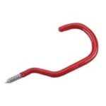 Onward 2252B Bicycle Hook, 60 lb, Steel, Red, Vinyl Sells in Quantity of 10