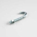 Onward 2132XBC J-Bolt with Nut, 2-1/4 in L, 100 lb Working Load, Metal, Zinc Sells in Quantity of 10