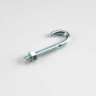 Onward 2132XBC J-Bolt with Nut, 2-1/4 in L, 100 lb Working Load, Metal, Zinc Sells in Quantity of 10