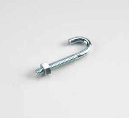 Onward 2132XBC J-Bolt with Nut, 2-1/4 in L, 100 lb Working Load, Metal, Zinc Sells in Quantity of 10