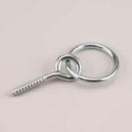 Onward 2177XB Hitching Ring with Lag Screw, Metal, Zinc Sells in Quantity of 10