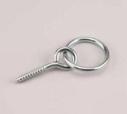 Onward 2177XB Hitching Ring with Lag Screw, Metal, Zinc Sells in Quantity of 10