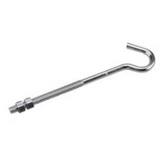 Onward 2187XB Clothesline Hook with Nut, 135 lb, 8-1/4 in L, Metal, Zinc Sells in Quantity of 10