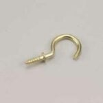 Onward 248BR Cup Hook, 47 mm L, Metal, Brass Sells in Quantity of 5