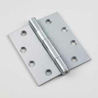 Onward 3823BCB Plain Bearing Butt Hinge, 4-1/2 in H Frame Leaf, 1/8 in Thick Frame Leaf, Steel, Brushed Chrome, 75 lb