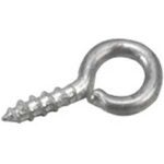 Onward 255XR Screw Eye, 1/16 in Dia Wire, 5 mm L Thread, 7/16 in OAL, Metal, Zinc Sells in Quantity of 5