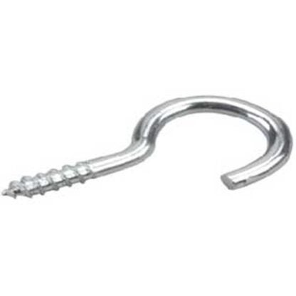 Onward 2702XR Screw Hook with Lag Thread, 12 mm Opening, 1-3/8 in L, Steel, Zinc Sells in Quantity of 5