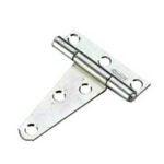 Onward 9045XBC Light-Duty T-Hinge, 18.5 mm W Frame Leaf, 46 mm H Frame Leaf, Steel, Zinc, Non-Removable Pin, 7 lb