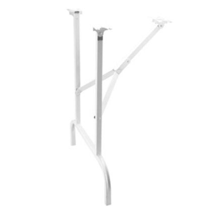 Onward 51430 Folding Table Leg, 28-3/8 in H, 22 in W, Metal, White