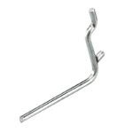 Onward 23001XR Angled Hook, 1-1/2 in L x 2 in H Dimensions, Metal, Zinc