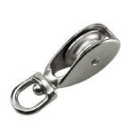 Onward 2307CBC Pulley, 40 lb Working Load, Swivel Attachment, Chrome