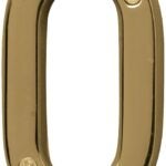 Hy-Ko Prestige Series BR-42PB/0 House Number, Character: 0, 4 in H Character, Brass Character, Solid Brass Sells in Quantity of 3