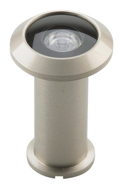 Onward 105SNR Door Viewer, 200 deg Viewing, 1-7/16 to 2-1/8 in Thick Door, Metal, Nickel/Satin