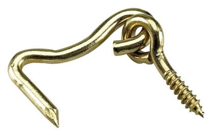 Onward 1375BR Gate Hook and Eye, 2.7 mm Dia Wire, Steel, Brass