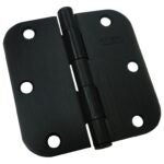 Onward 1821ORBB Butt Hinge, 3-1/2 in H Frame Leaf, 3/32 in Thick Frame Leaf, Steel, Oil-Rubbed Bronze, Removable Pin