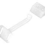 Onward 215WR Child Safety Latch, 2 in L, 1.01 in W, Plastic, White