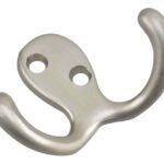 Onward 2235NBV Utility Wardrobe Hook, 2-Hook, Metal, Brushed Nickel