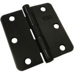 Onward 2820ORBV Butt Hinge, 3 in H Frame Leaf, 3/32 in Thick Frame Leaf, Steel, Oil-Rubbed Bronze, Removable Pin, 50 lb