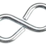 Onward 283XBC Closed S-Hook, 15 lb Working Load, 2.4 mm Dia Wire, Metal, Zinc Sells in Quantity of 10