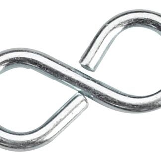 Onward 283XBC Closed S-Hook, 15 lb Working Load, 2.4 mm Dia Wire, Metal, Zinc Sells in Quantity of 10