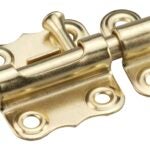 Onward 376BV Regular-Duty Barrel Bolt, 7 mm Bolt Head, Steel, Brass, 1/BAG