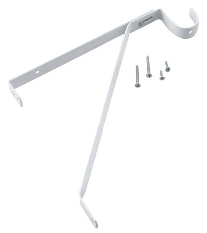 Onward 499WIBC Shelf and Rod Support, Adjustable, 49.9 kg, Metal, White, Screw