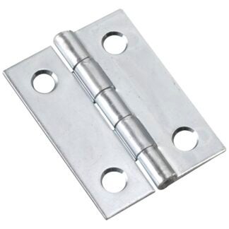 Onward 837XR Butt Hinge, 2 in H Frame Leaf, 1/16 in Thick Frame Leaf, Steel, Zinc, Non-Removable Pin, Mortise Mounting