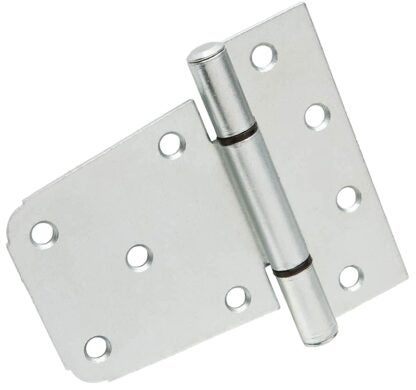 Onward 905XR Light-Duty T-Hinge, 24 mm W Frame Leaf, Steel, Zinc, Non-Removable Pin, 12 lb