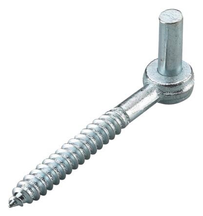 Onward 93112XBC Screw Hook, 4 in L, Steel, Zinc