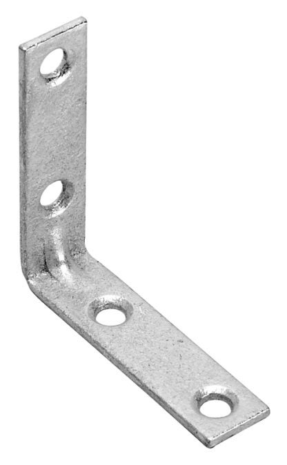 Onward 97GA25R Corner Brace, 5/8 in W, 2-1/2 in H, Steel, Galvanized, 2.6 mm Thick Material