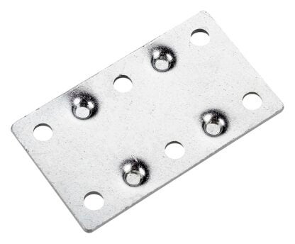 Onward 955X25VB Mending Plate, 2-1/2 in L, 1-3/8 in W, Steel, Zinc