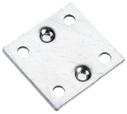 Onward 955X15VB Mending Plate, 1-1/2 in L, 1-3/8 in W, Steel, Zinc