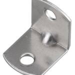 Onward 94PS1VB Square Corner Brace, 3/4 in W, 3/4 in H, Steel, Zinc, 19 ga Thick Material, 100/BAG