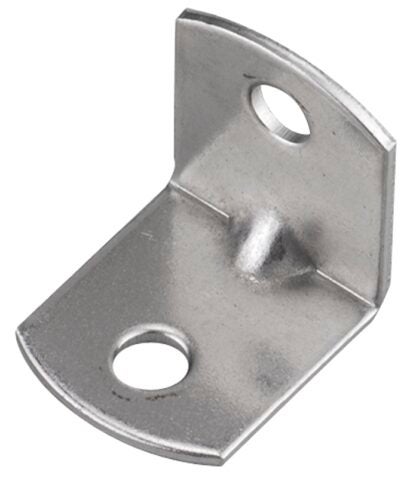 Onward 94PS1VB Square Corner Brace, 3/4 in W, 3/4 in H, Steel, Zinc, 19 ga Thick Material, 100/BAG